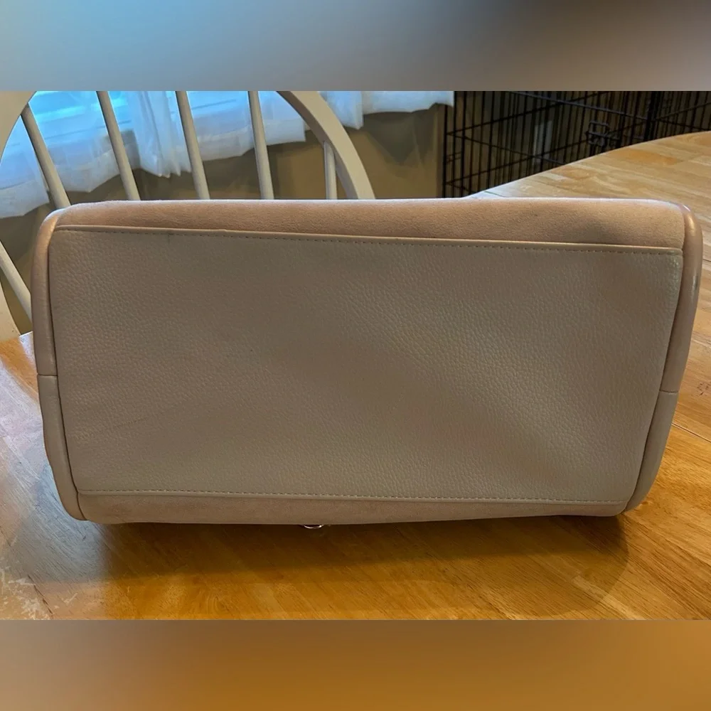Itzy Ritzy blush pink baby bag tote with chain strap